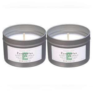 Trader Joe's, Fall 2023 Candles. Lot of 2, Eucalyptus Scented Candles. BNWT